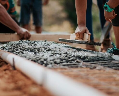 poly foam concrete leveling process